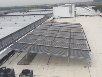 無錫物流園10噸太陽能加空氣能系統